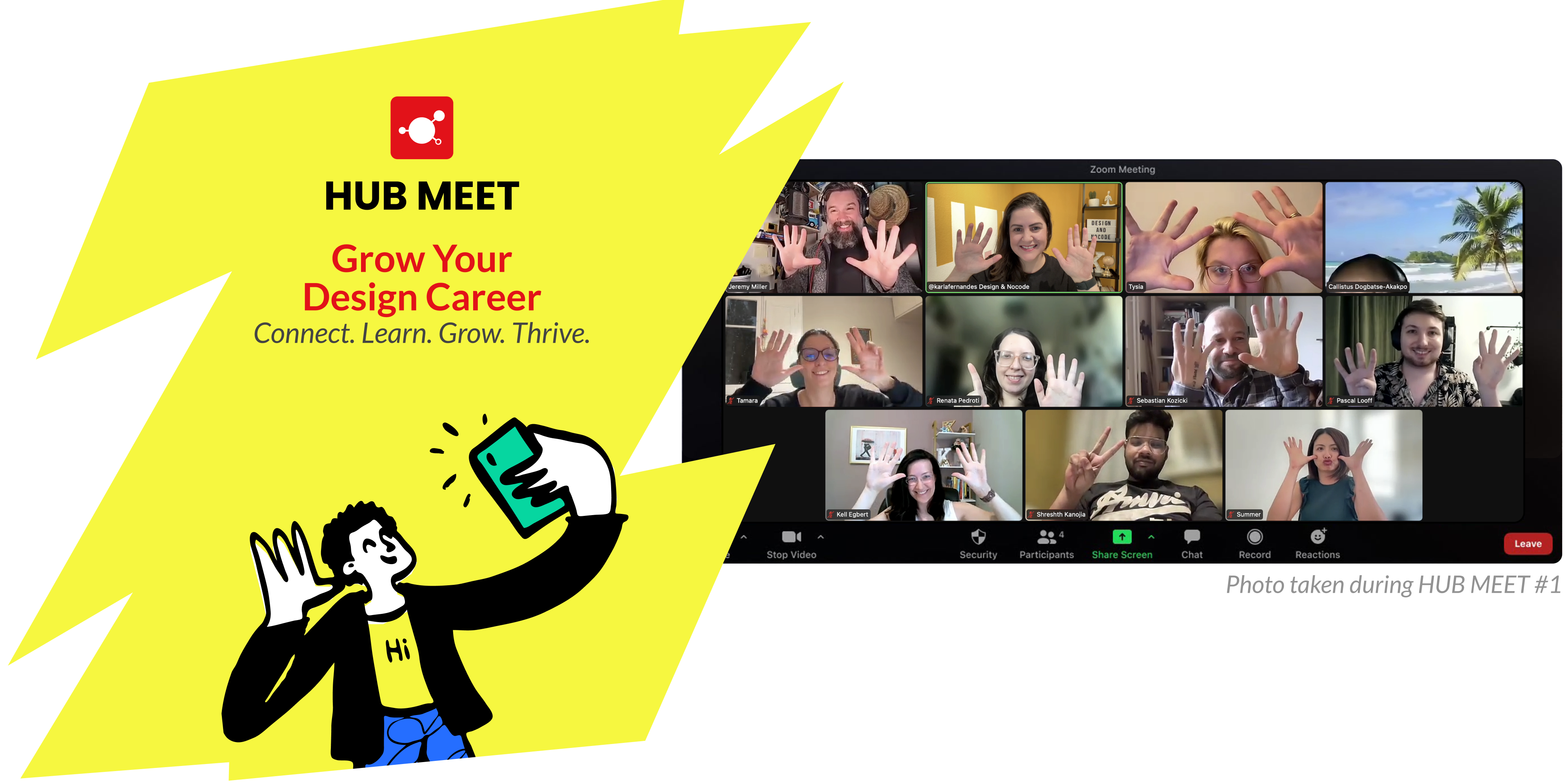 Hub Meet events — online sessions for the UX/UI design community