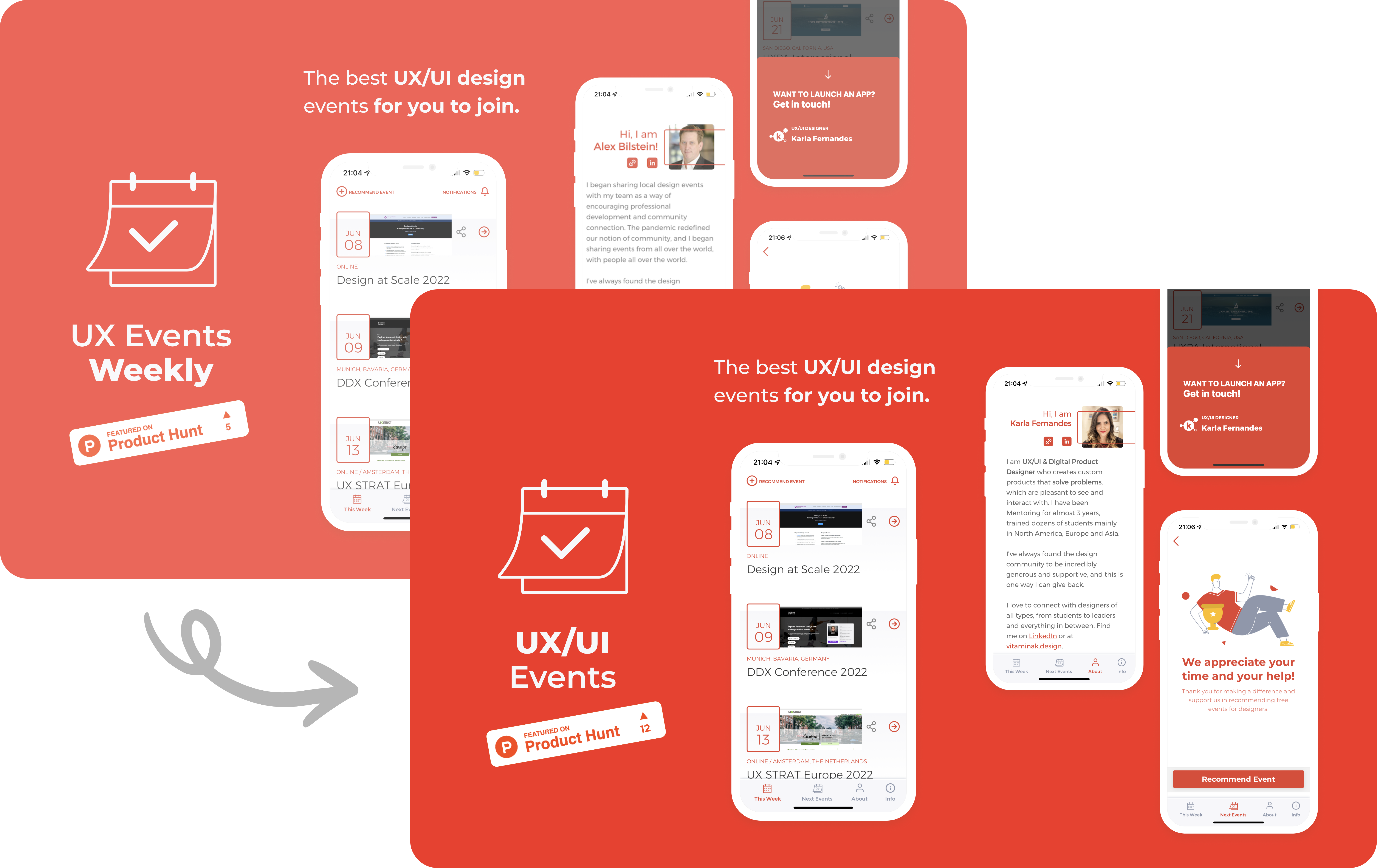 UX Events Weekly — the original app