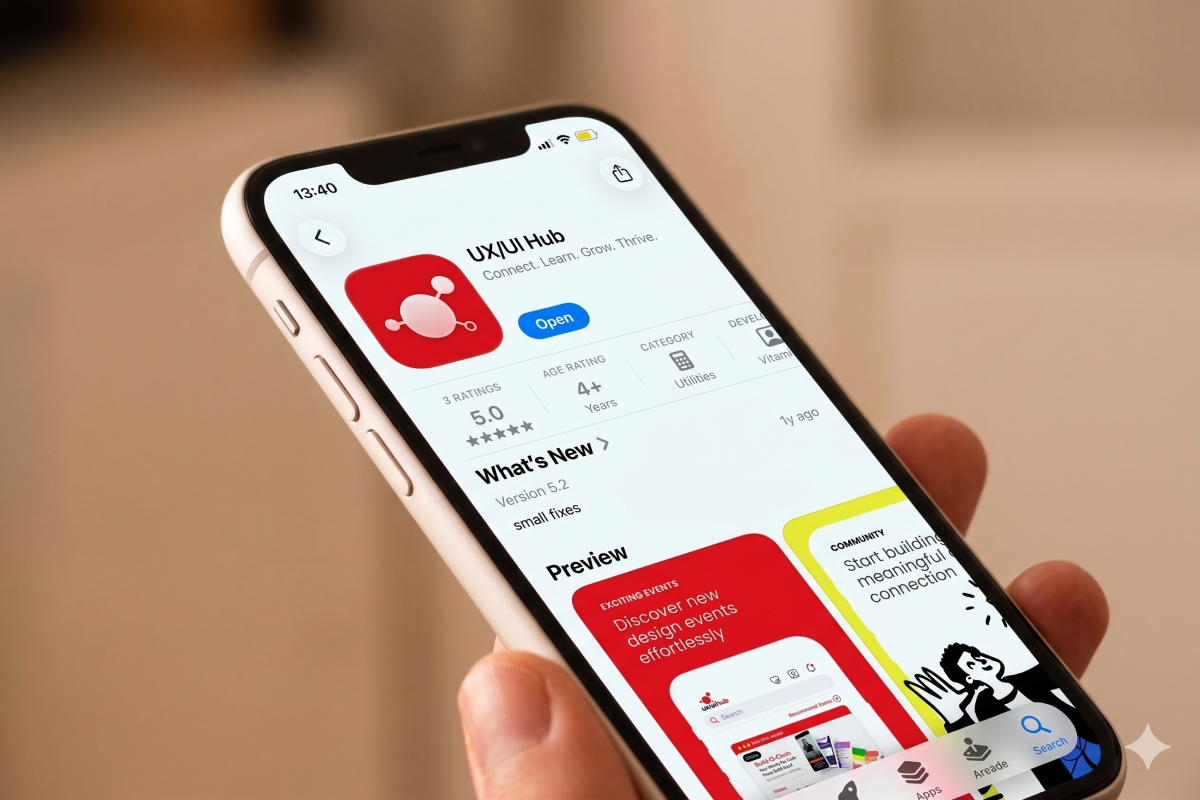 UX/UI Hub iOS App