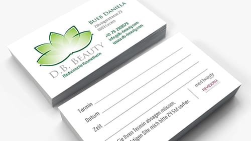 Business Card: DB Beauty Logo
