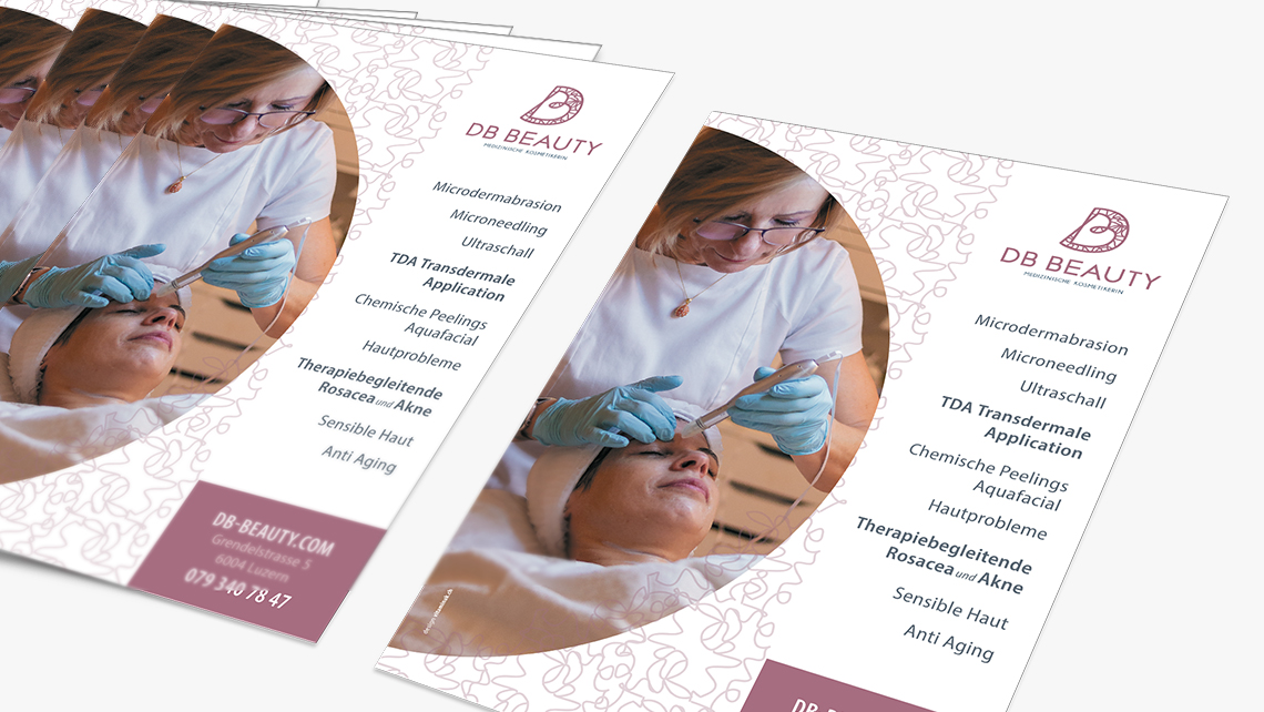 Templates Posts for social networks: DB Beauty Logo