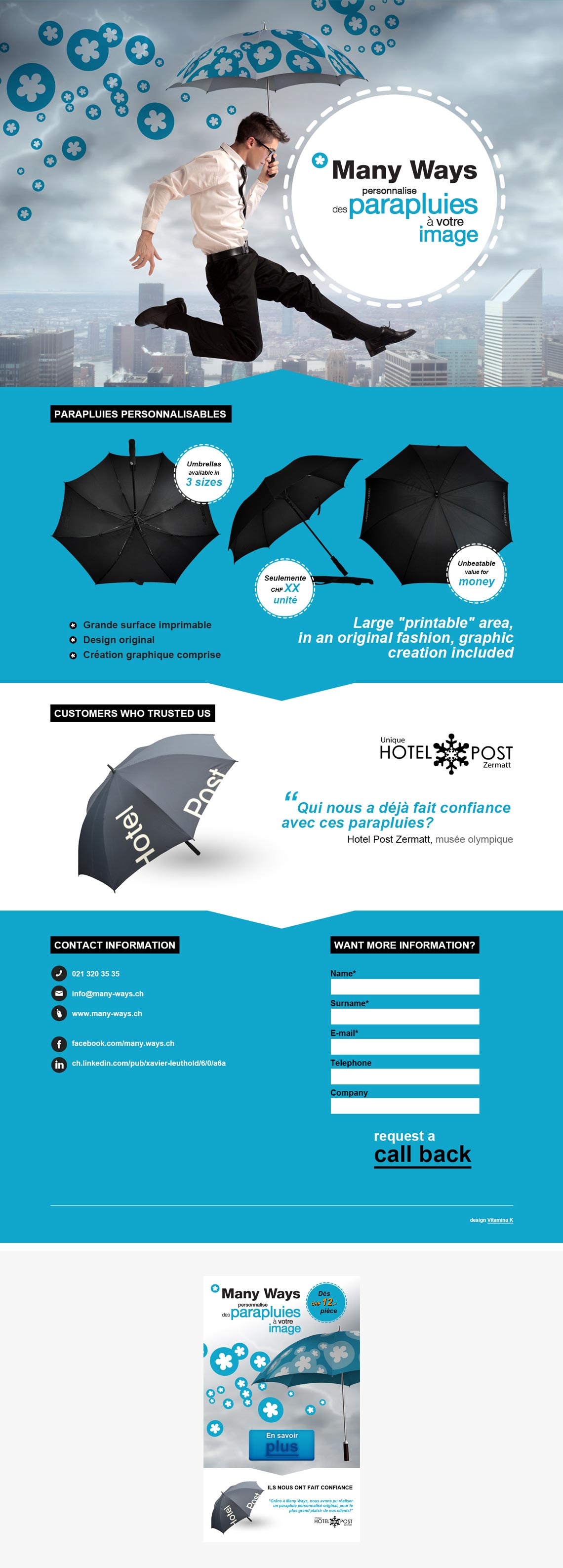 Many-ways Umbrella